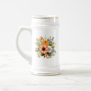 Jarra De Cerveza Ramo de flores de primavera Clipart-92390