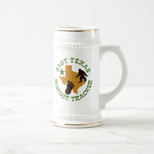 Jarra De Cerveza Rastreador de Bigfoot del Este de Texas