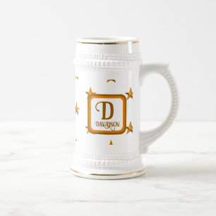 Jarra De Cerveza Recuerdo de inicial del nombre de familia Estrella