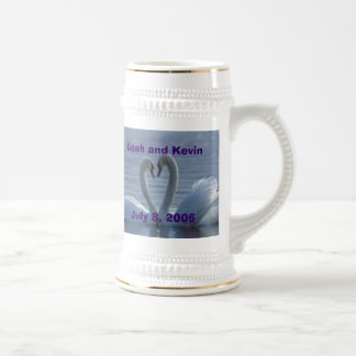 Jarra De Cerveza Recuerdo Stein de la boda