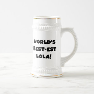Jarra De Cerveza Regalo blanco y negro de las camisetas del