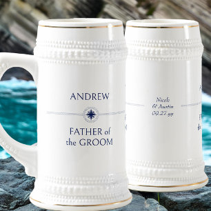 Jarra De Cerveza Regalo de boda para el padre del novio con tema ná