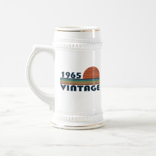 Jarra De Cerveza Regalo de cumpleaños vintage elegante nacido en 19