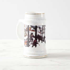 Jarra De Cerveza Regalo de los Navidades Bellas Artes "Los cazadore