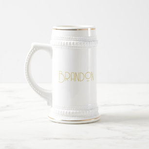 Jarra De Cerveza Regalo Groomsman personalizado, Stein de cerveza d