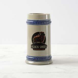 Jarra De Cerveza Regalo para amantes de barbacoa con fuego de Black
