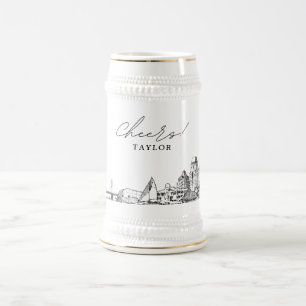 Jarra De Cerveza Regalo personalizado de San Petersburgo Florida