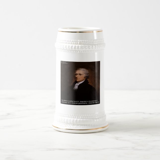Jarra De Cerveza Regalos de Alexander Hamilton (Centro)