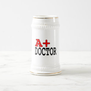 Jarra De Cerveza Regalos divertidos para los médicos: A+ Médico