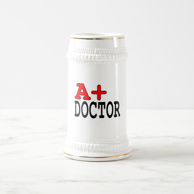 Jarra De Cerveza Regalos divertidos para los médicos: A+ Médico (Centro)