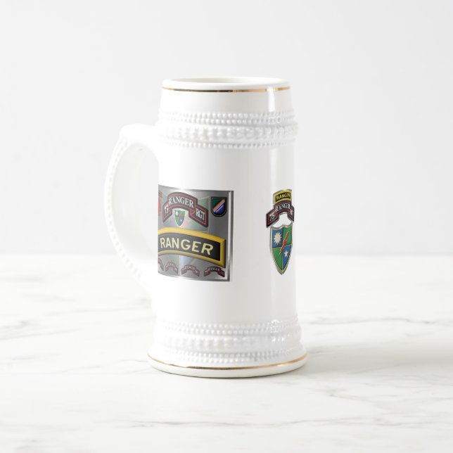 Jarra De Cerveza Regimiento Ranger 75  (Anverso izquierdo)