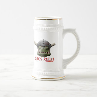 Jarra De Cerveza ¡Regla de Orcs!