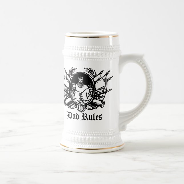Jarra De Cerveza ¡Reglas del papá! (Derecha)