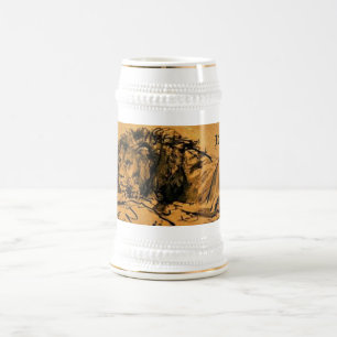 Jarra De Cerveza Rembrandt Sketch Mug