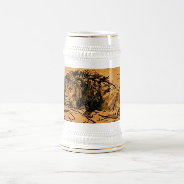 Jarra De Cerveza Rembrandt Sketch Mug (Centro)