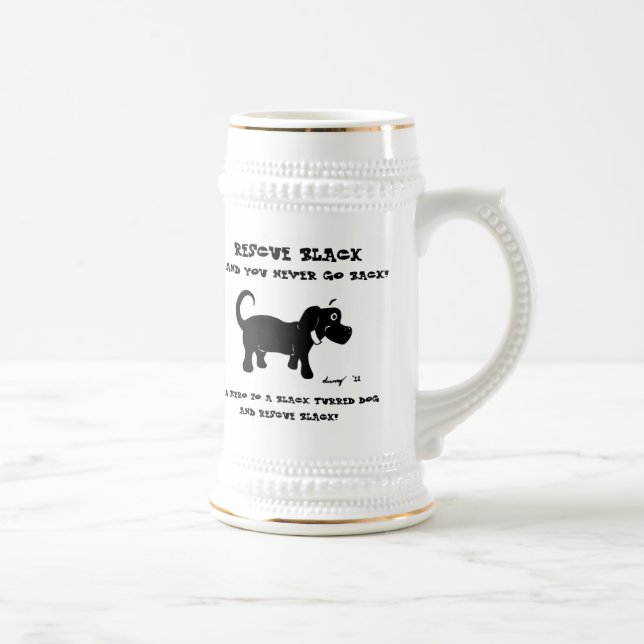 Jarra De Cerveza Rescue Black Dogs Stein (Derecha)
