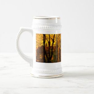 Jarra De Cerveza Resplandor de octubre John Atkinson Grimshaw