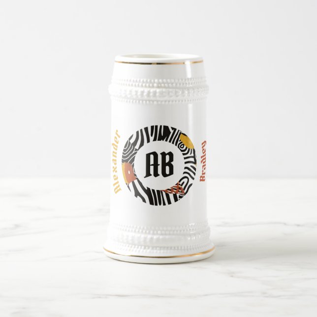 Jarra De Cerveza Resumen africano Safari Stein (Centro)