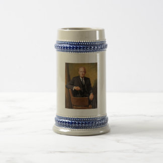 Jarra De Cerveza Retrato de Dwight Eisenhower Presidente de la Casa