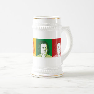 Jarra De Cerveza Retrato de Johann Sebastian Bach