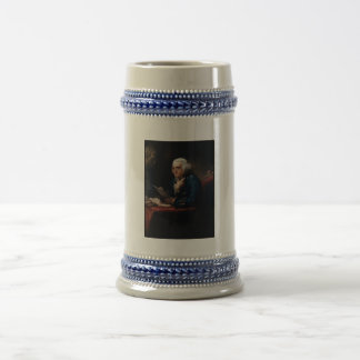 Jarra De Cerveza Retrato de miembro, padre fundador de Benjamin Fra