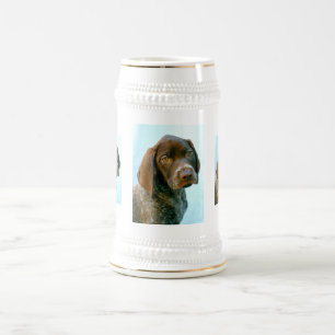 Jarra De Cerveza Retrato de un perro
