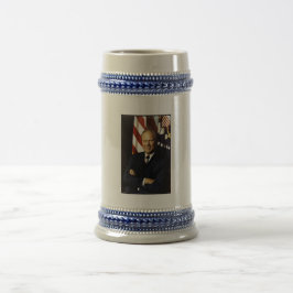 Jarra De Cerveza Retrato del presidente estadounidense Gerald Rudol