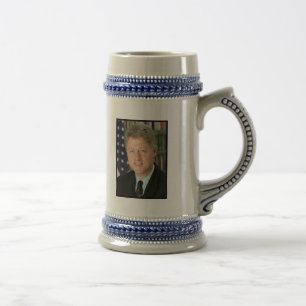 Jarra De Cerveza Retrato presidencial de Bill Clinton