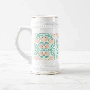 Jarra De Cerveza Retro Daisies Birth Flower April