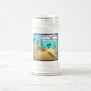 Jarra De Cerveza Rick London Optometrista óptico divertido ilusión