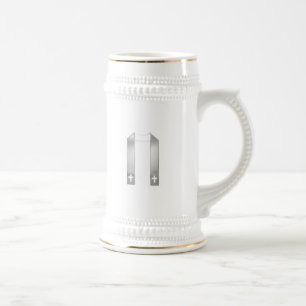 Jarra De Cerveza Robo del sacerdote plateado 3-D