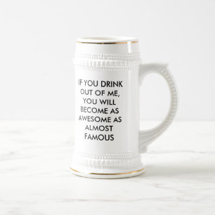 JARRA DE CERVEZA "ROCA CASI FAMOSA" STEIN DE LA BEBIDA 2