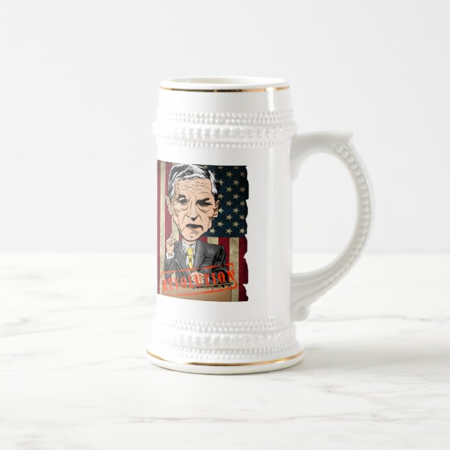 JARRA DE CERVEZA RON PAUL 18 0UNCE BEER STEIN (Derecha)