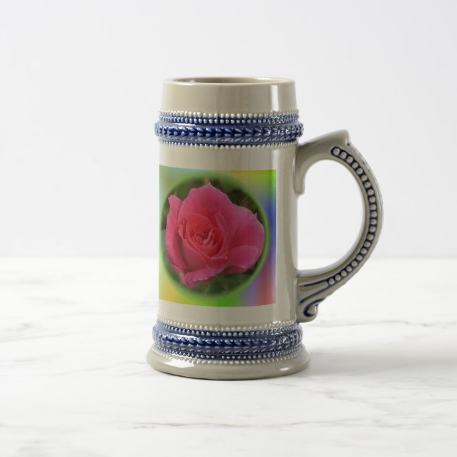 Jarra De Cerveza Rosa Mug (Derecha)