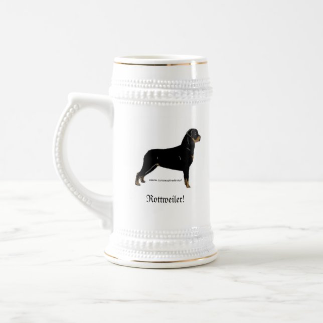 Jarra De Cerveza Rottweiler (Izquierda)