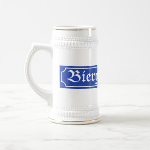 Jarra De Cerveza Rótulo de Biergarten, Baviera, Alemania