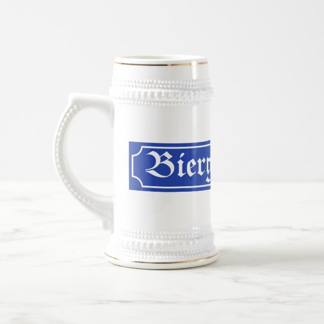 Jarra De Cerveza Rótulo de Biergarten, Baviera, Alemania (Izquierda)