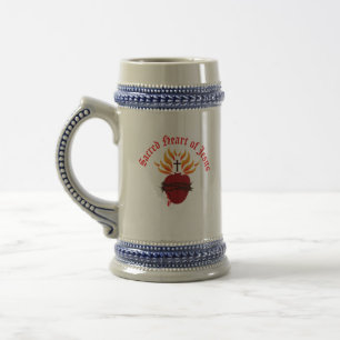 Jarra De Cerveza Sagrado Corazón de Jesús