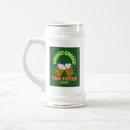 JARRA DE CERVEZA SALUD! SALUD! ¡DOS CERVEZAS PESCADAS!