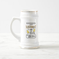 Saludos y cervezas a 21 años Cumpleaños