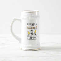 Saludos y cervezas a 30 años Cerveza Stein
