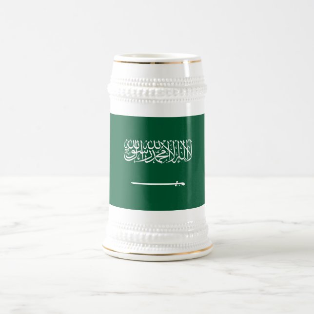 Jarra De Cerveza Saudi Arabia Flag (Centro)
