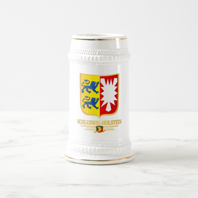 Jarra De Cerveza Schleswig-Holstein COA (Centro)