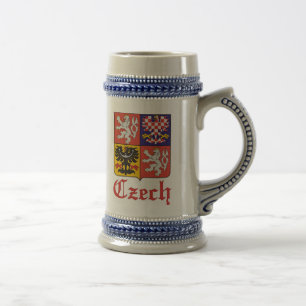 Jarra De Cerveza Sello/cerveza checos Stein de la bandera de