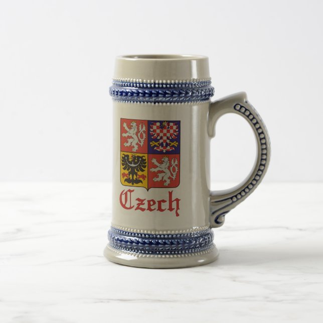Jarra De Cerveza Sello/cerveza checos Stein de la bandera de (Derecha)