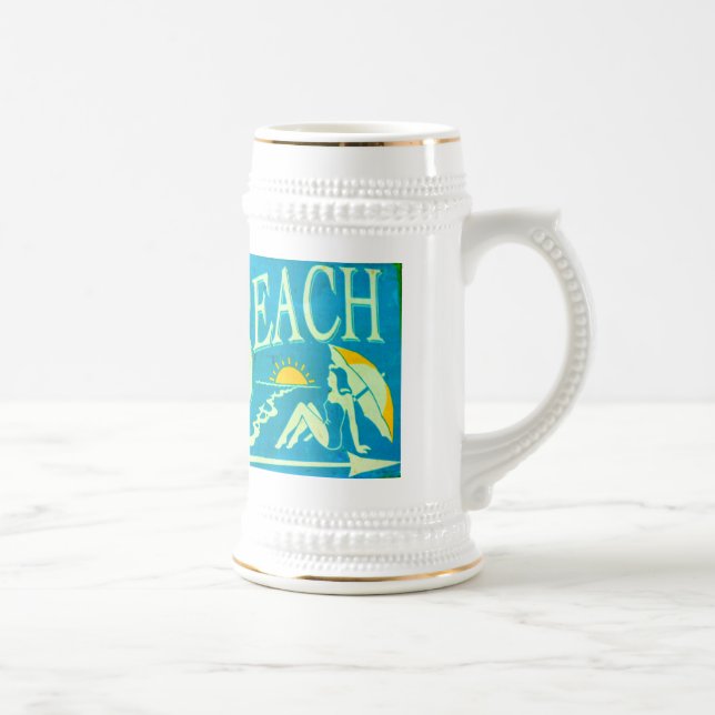 Jarra De Cerveza señalización de playa (Derecha)