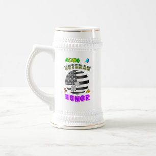 Jarra De Cerveza Ser un veterano es un honor