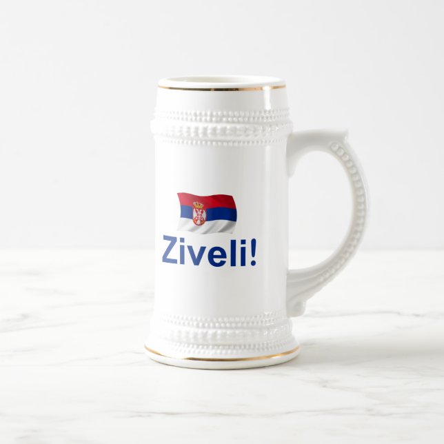 Jarra De Cerveza ¡Serbia Ziveli! (Derecha)