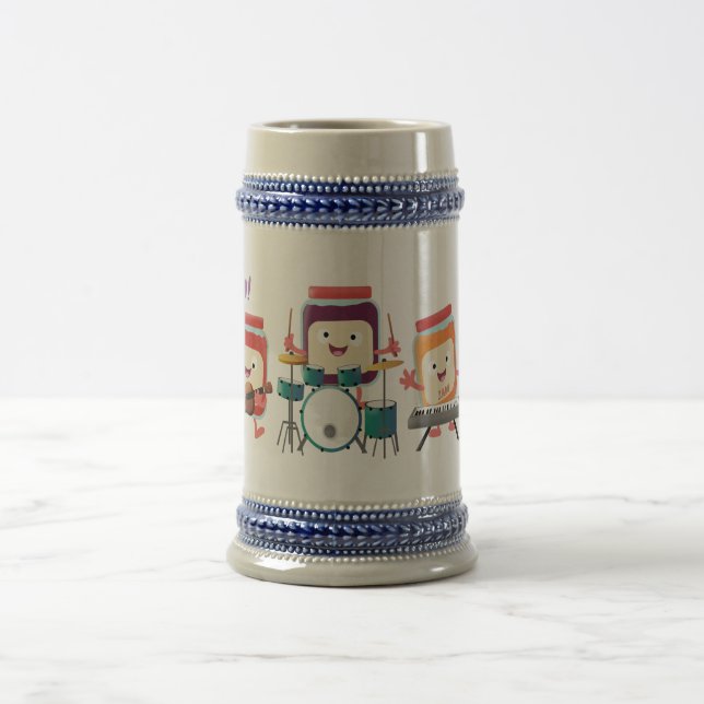 Jarra De Cerveza Sesión de improvisación personalizado humor (Centro)