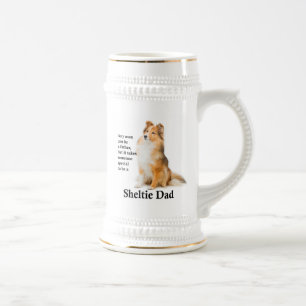 Jarra De Cerveza Sheltie Dad Stein